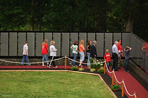 Photo of the Moving Wall Vietnam War memorial